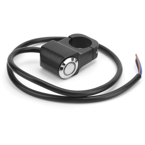 Interrupteur Guidon Moto 22mm – Bouton LED étanche Autobloquant – Accessoire Universel