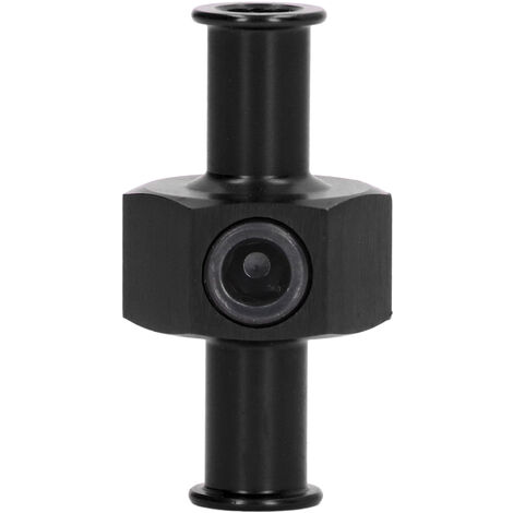 Jeffergarden Connecteur de réglage NPT 1/8 Pulg, installation facile, indicateur de pression de carburant, adaptateur en T, métal universel de longue durée pour automobiles (un noir)) (1/5)