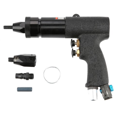 Jeffergarden Pistolet à riveter pneumatique Tirez l'écrou Outil de pistolet  à riveteuse à air automatique (