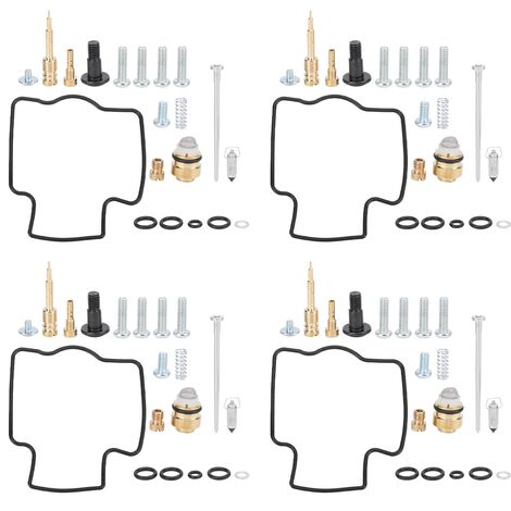 GARRYFIZH Kit de réparation de carburateur de moto, 4 jeux de remplacement pour Kawasaki ZX750 Ninja ZX7R 1996 – 2003