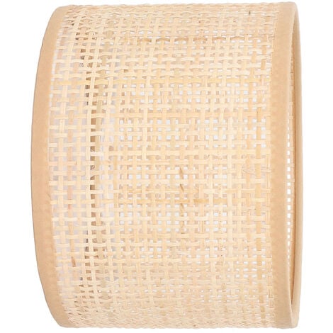 Jeffergarden Abat-jour en rotin remplacement panier tissé lustre Vintage Table suspendue couverture de lumière de sol E27 E14