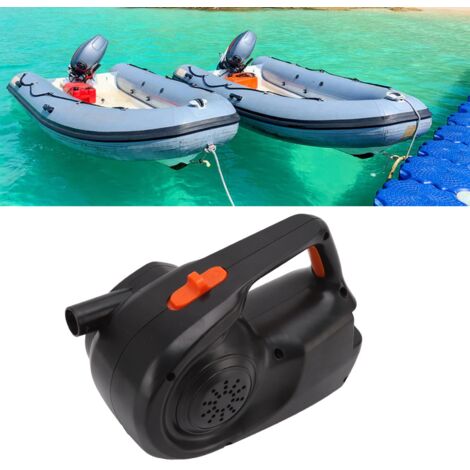 Jeffergarden – Pompe à air électrique 80W – Chargeur voiture 12V – Débit 350 L/min – Gonflage rapide pour bateaux pneumatiques et lits d'air (1/5)