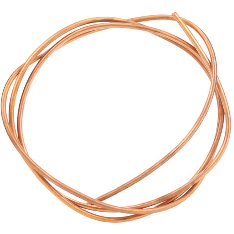 GARRYFIZH Bobine flexible en tube de cuivre C1100 T2 de 2 m adaptée aux climatiseurs et réfrigérateurs avec un diamètre extérieur de 6 mm et un diamètre intérieur de 5 mm (1/5)