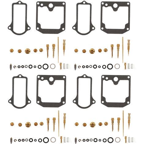 GARRYFIZH Kit de réparation de carburateur de moto 4 pièces ensemble de révision de reconstruction de carburateur pour KZ650B Z650 KZ650C personnalisé KZ650D SR KZ650