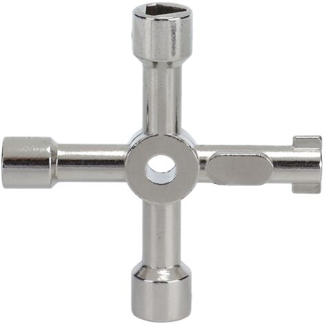 Jeffergarden Clé utilitaire 4 en 1 en alliage de Zinc, outil manuel multifonctionnel pour vanne d'armoire (1/5)