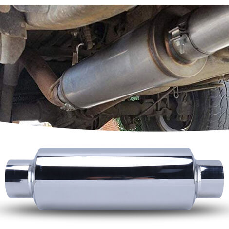 Silencieux Universel Acier Inoxydable 2,5 Pouces – Meilleur Flux, Son Grave, Pour Voiture/moto