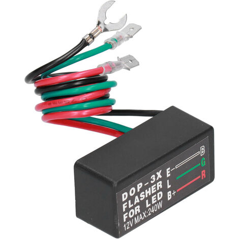 Jeffergarden Relais Flash DOP 3X 12VDC 20A Relais Clignotant LED Universel pour Voiture Moto (1/5)