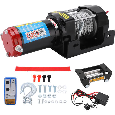 Télécommande Treuil Électrique 3 Broches Avec Câble 3,6m - Kit Récupération Tout-Terrain