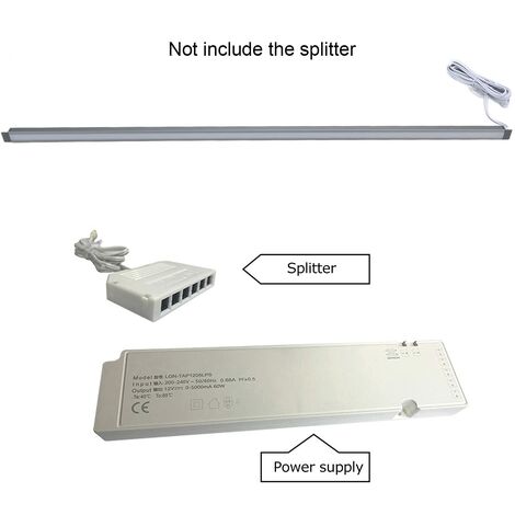 GARRYFIZH Bande LED pour éclairage sous meuble, bibliothèque, placard, ambiance chaleureuse, 12 V CC (1/5)