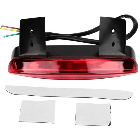Jeffergarden Feu arrière de moto, feu arrière de frein, garde-boue, feu arrière adapté pour XL883N 2007 – 2013 rouge (1/5)