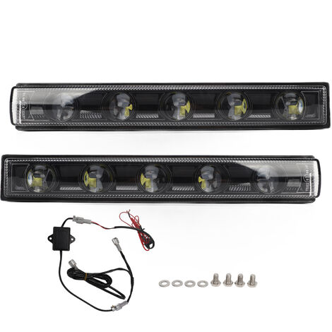 Jeffergarden Feux de jour LED de remplacement pour voiture, pour W463 G500 G550 G65 G63 AMG 2004 – 2018, noir (1/5)