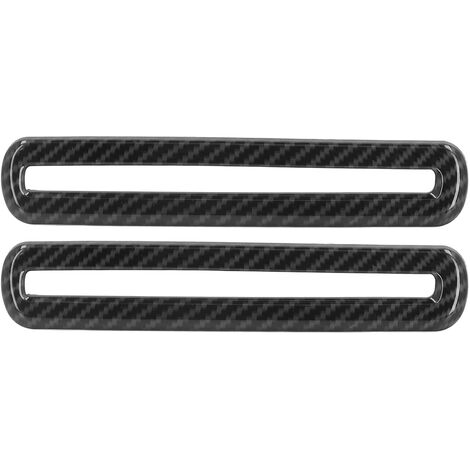 Jeffergarden Garniture de ventilation de sortie ca de porte de voiture, 2 pièces, Style Fiber de carbone de remplacement pour Dodge Challenger 2015 – 2021 (1/5)
