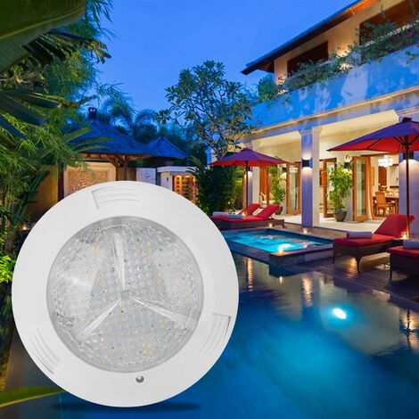 Lampe De Piscine LED 160 IP68 Imperméable - Lumière Chaude, Haute Puissance - Pour Bassin Extérieur