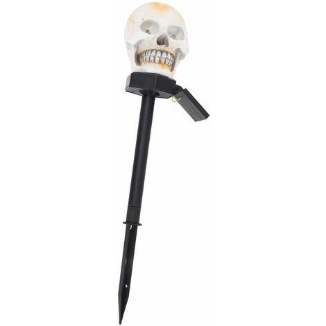 GARRYFIZH Lampes solaires de jardin en forme de crâne, contrôle Intelligent, chemin d'halloween pour thème de fête en plein air (1/5)