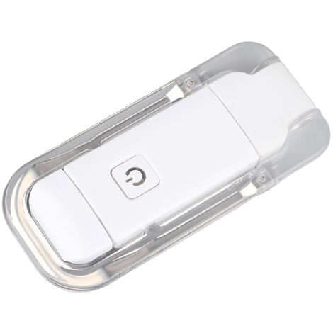 Jeffergarden Lampe de lecture pliable à Clip, 3 couleurs de lumière, Protection des yeux, Portable, Rechargeable par USB