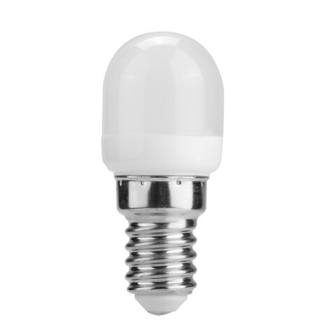 Jeffergarden Mini ampoule LED pour réfrigérateur, four à micro-ondes, machine à coudre, lampe E14 T22 2 W 220 V (chaud)