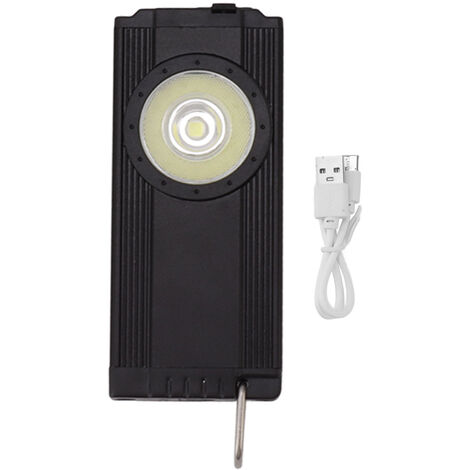 Lampe Torche EDC Rechargeable 8 En 1 LED - Noire, Aluminium, Portable