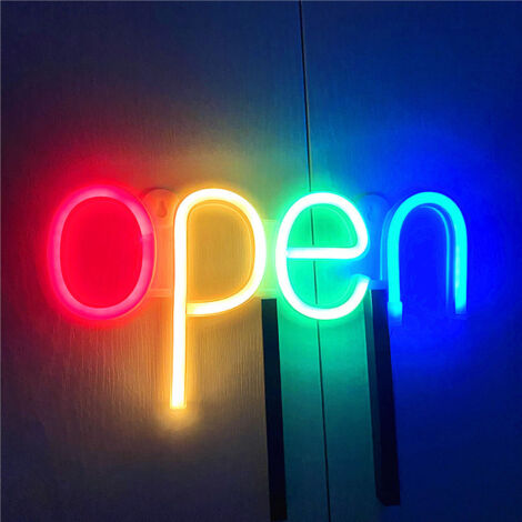 Panneau Néon à DEL Ouvert De 40,6 X 22,9 Cm Pour Entreprise, Panneau
