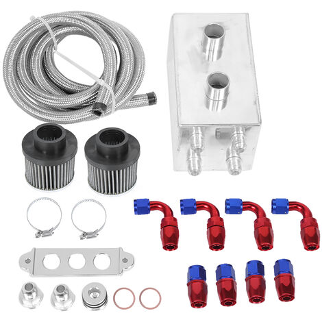 Kit Récupérateur D'Huile Universel 2 Ports 750 Ml Avec Filtre Et Vanne - Moteur Propre