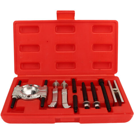 Jeffergarden Ensemble d'extracteurs de roulements, Kit d'outils d'extraction de séparateur en acier, outil de démontage de réparation automobile haute résistance, ajustement universel 9 pièces (1/5)