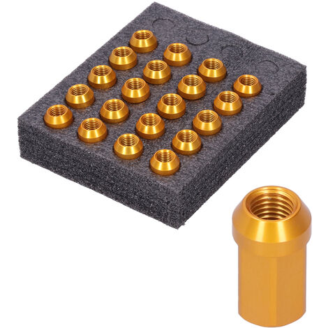Écrous Antivol Pinhead Solid Axle – Lot De 2 écrous + 1 Clé – Acier Cro-Mo Forgé, 26 G