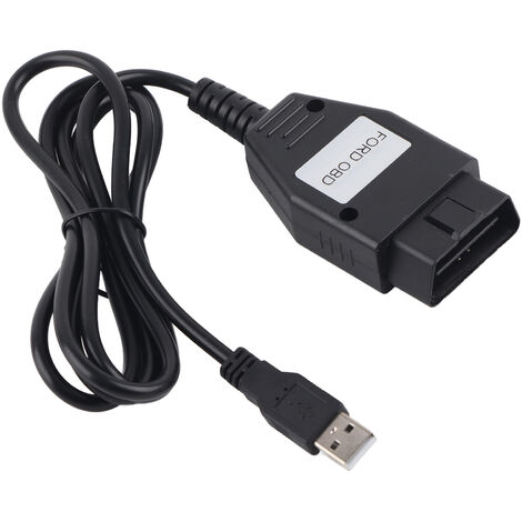 Jeffergarden Cble de Diagnostic automatique avec Interface OBD, cordon USB, vérification des défauts de voiture, adapté pour Ford (1/5)