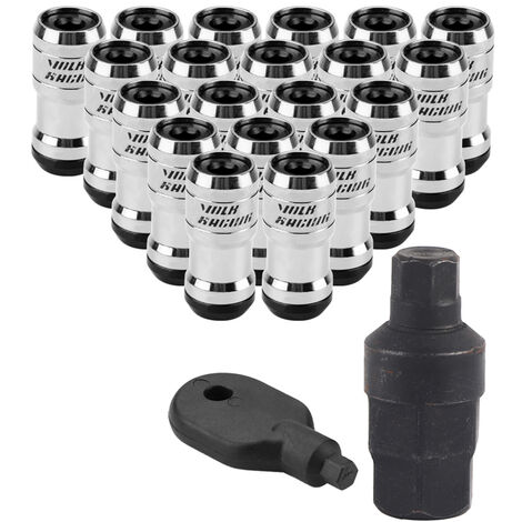 Jeffergarden Vis d'écrous de roue de roue de course de voiture M12 X P1.5 pour la plupart des roues de rechange (noir) (1/5)