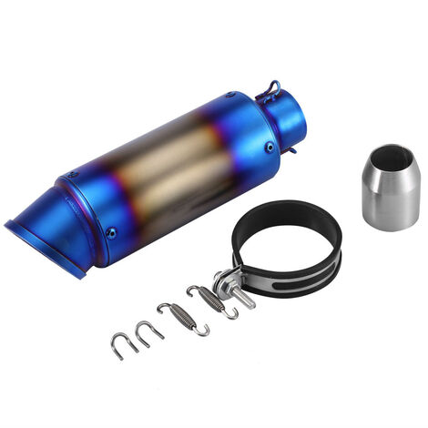 Jeffergarden Tuyau d'échappement arrière universel oblique pour moto, 51 mm, sans lacet (2) (1/5)