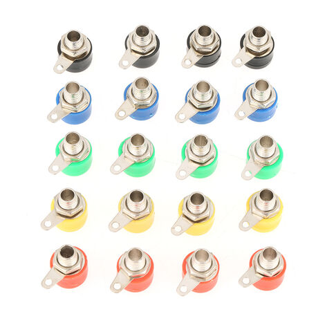 GARRYFIZH Prise banane, borne robuste et pratique, bonne conductivité électrique pour équipements mécaniques, instruments et lampes