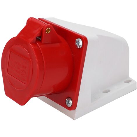 Jeffergarden Connecteur d'alimentation industriel triphasé 380415V, 4 broches, 16a, prise industrielle étanche (3P + E)