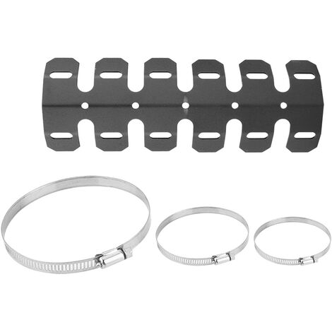 GARRYFIZH Cache de protection pour pot d'échappement de moto, capot modifié, paragraphe court (noir) (1/5)