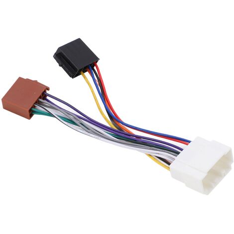 Adaptateur Faisceau ISO 16 Broches Pour Autoradio Pioneer - Compatible VW - Lot De 2 - Pour Installation Facile