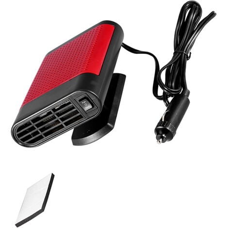 Chauffage De Voiture 12 V 150 W, Chauffage De Voiture Portable Ventilateur De Degivrage Et De Desembuage De Voiture Avec Chauffage Rotatif A 360 Et Cable Allume Cigare De 15 M 86239681