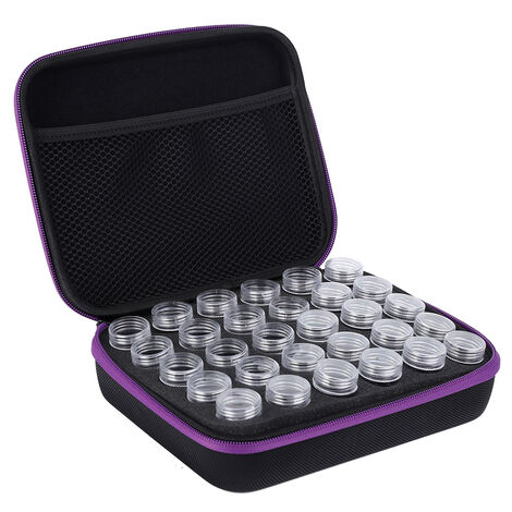 Boîte De Rangement Avec Compartiments Pour Accessoires De Broderie Diamant - HAWILLOSCH - Design Zippé Et Résistant Aux Chocs - Idéale Organisation Peinture Et Perles - 6