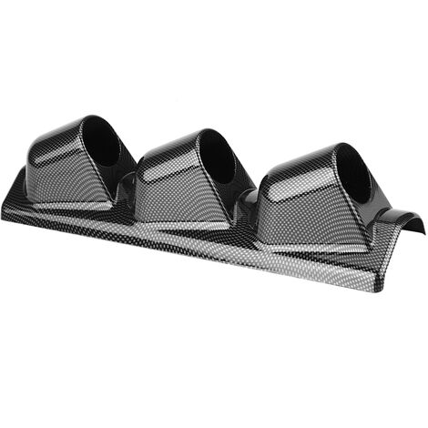 Support Triple Jauges 52 Mm - Montage Tableau De Bord Voiture, En Fer Noir Ou Argent - 3