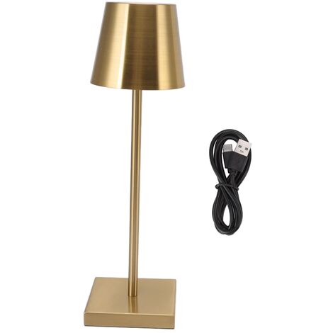 GARRYFIZH LED TOCK lampe moderne simple RECHARGETY HAUT-LULITATION DUMPRIPTION DIMMable Table sans fil pour le restaurant Bar Gold (1/5)