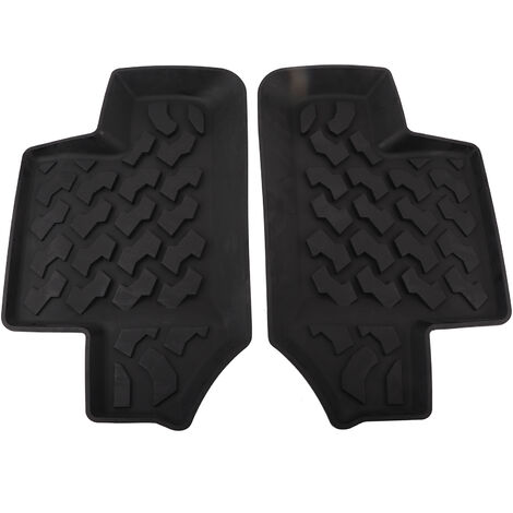 GARRYFIZH Paire de tapis de sol arrière antidérapants en caoutchouc, pour porte de Jeep Wrangler JK 2 portes 2007 – 2017 (1/5)