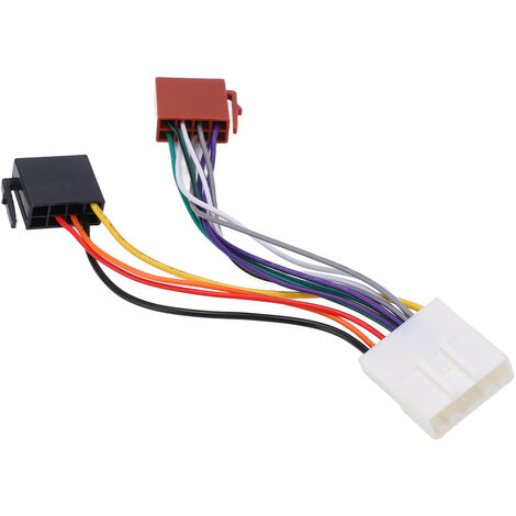 Jeffergarden Remplacement de prise de cble ISO d'adaptateur stéréo de faisceau de cblage d'autoradio pour Nissan Juke