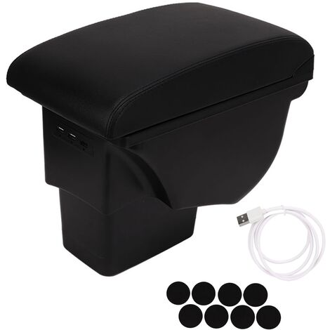 Accoudoir Central Pour Suzuki Jimny 2019-2024 - Double Rangement, Porte-gobelets, Cuir PU, Noir