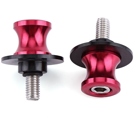 Jeffergarden Moto CNC support arrière bras oscillant bobine curseurs support bras oscillant bobines (8 mm, rouge) (1/5)