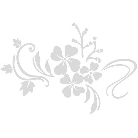 Jeffergarden Home Parlour Chambre Miroir En Plastique Fleur Art Amovible Wall Sticker Décoration Decal Argent (1/5)