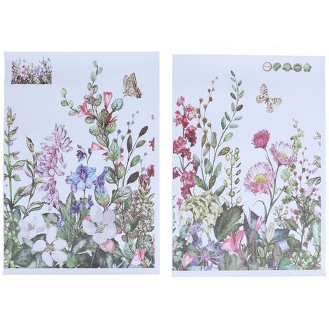 Jeffergarden Autocollants Muraux Auto Adh Sifs Motifs De Fleurs Et De Plantes Pi Ces Pour