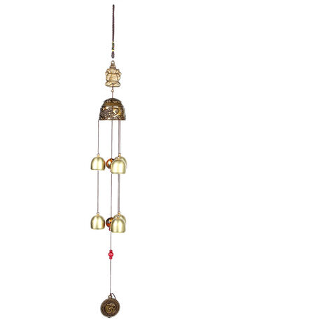 Jeffergarden Ornement suspendu bonne chance Feng Shui, cloches de couleur, carillons éoliens, décoration de maison chinoise (feuilles) (1/5)