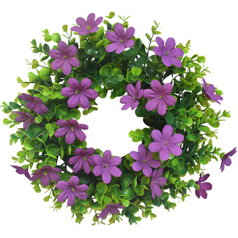 Ciieeo Couronne De Bougies Artificielles Et Eucalyptus pour Décoration De Fête Idéale pour Mariages Et Événements Accessoire De Décor Murale Table