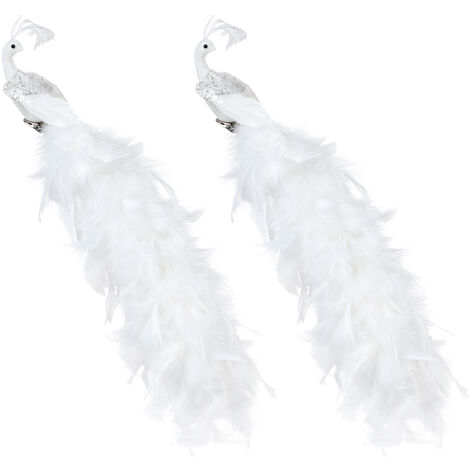 Jeffergarden Plumes Artisanales Blanches, Plumes en Vrac pour L'artisanat Centres de Table de Mariage Ailes d'ange et Attrape-rêves (X) (1/5)