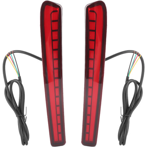 Jeffergarden Feu de pare-chocs arrière LED rouge, clignotant dynamique, feu de freinage adapté à la Corolla Levin E210 berline 4 portes 2020 + (1/5)