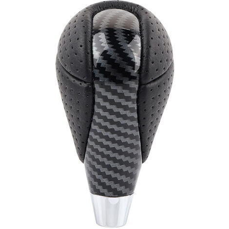 Jeffergarden Pommeau de levier de vitesse en Fiber de carbone pour voiture, tête de levier de vitesse en cuir véritable adaptée à ES300 GS300 IS250 LS400 (1/5)