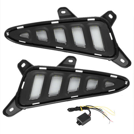 Jeffergarden Feux de jour LED 2 couleurs, lampe de signalisation pour Toyota CHR C HR 2016 – 2019 (1/5)