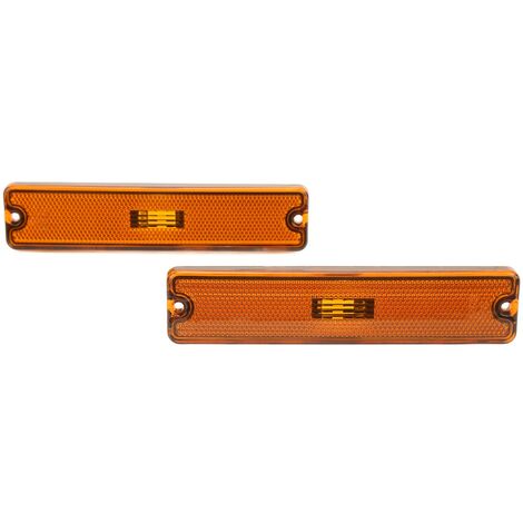 Jeffergarden Paire de feux de position latéraux de voiture, abat-jour 56001424, forte Transmission de lumière, remplacement pour Jeep Wrangler YJ 19871995 jaune (1/5)