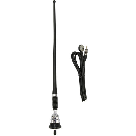 Jeffergarden Antenne Passive d'autoradio en caoutchouc souple, amplificateur intégré universel, antenne Radio AM FM pour véhicule, voiture, camion (1/5)